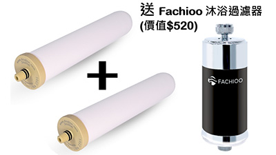 Doulton道爾頓BTU 2501濾芯(2支組合價)(送Fachioo沐浴過濾器)[原廠行貨]